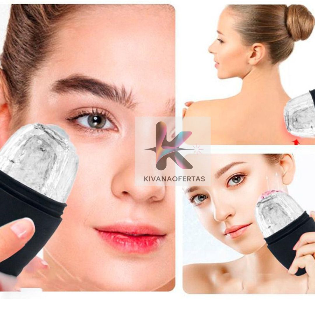 Molde de Silicona para Hielo-Masajeador Facial