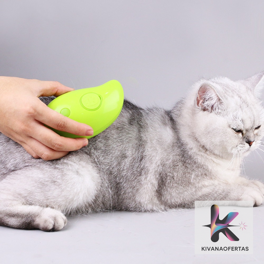 Cepillo para Mascotas 3 en 1 con Vaporizador